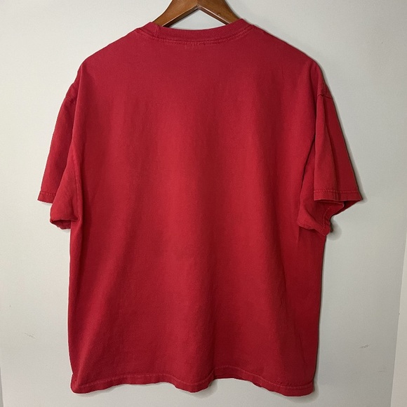 Red Cotton T-Shirt, Montreal Canadiens NHL Hockey Logo, Size L - Picture 2 of 5